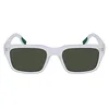 Image de Lacoste Men's Sunglasses L6004S - Matte Crystal with Solid Green Lens
