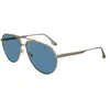 Image de Victoria Beckham VB242S 720 Gold/Blue Sunglasses Woman Metallo, Aviator, 61