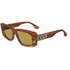 Image de Victoria Beckham VB669S 223 Striped Blonde Havana Sunglasses Woman Acetato, Modified Rectangle, 55