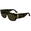 Image de Victoria Beckham VB666S 012 Black Yellow Havana Sunglasses Woman Acetato, Modified Rectangle, 55