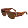 Image de Victoria Beckham VB666S 223 Striped Blonde Havana Sunglasses Woman Acetato, Modified Rectangle, 55