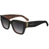 Image de Longchamp Lunettes de Soleil LO745S 011 BLACK/HAVANA 53/17/140 Femme