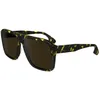 Image de VICTORIA BECKHAM lunettes, modèle VB671S, couleur noir YELLOW havana, verre 59 mm, pont 14 mm