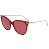 Image de Longchamp Lunettes de Soleil LO757S Striped red 55/17/145 Femme