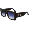 Image de VICTORIA BECKHAM lunettes, modèle VB677S, couleur marron HORN, verre 51 mm, pont 22 mm