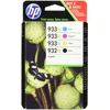 Image de HP 932XL Black/933XL Cyan/Magenta/Yellow 4-Pack Original Ink Cartridges Cartouche d'encre 4 pièce(s) Rendement élevé (XL) Noir, Cyan, Magenta, Jaune