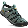 Image de KEEN Donna CLEARWATER CNX LEATHER BLEU MINÉRAL/JAUNE Sandale 41