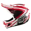 Image de Troy Lee Designs - Casque D4 POLYACRYLITE ; The LINE FIRE/Blanc XL