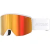 Image de Atomic Four Pro HD Masque De Ski Blanc, Lunettes De Ski Aux Couleurs Contrastées, Lunettes De Snowboard Haute Qualité, Monture Live Fit, Masque Pour Porteurs De Lunettes
