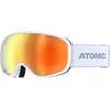 Image de Atomic Revent Stereo Masque De Ski Gris Clair Avec Protection Anti-Éblouissement, Masque De Snowboard De Grande Qualité, Monture Live Fit, Masque De Ski Double Écran
