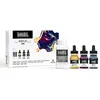 Image de Liquitex Professional Encre Acrylique Flacon Set 3X30ml Couleurs Profondes + médium de lissage 118ml