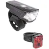 Image de M-Wave M-WAVE Atlas K 15 USB Lampe à Batterie USB 70 lumens 30 Lux+ Feu arrière USB 1 LED Rouge