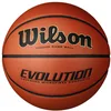 Image de WILSON, Ballon de Basketball, Evolution, Orange, pour Adultes, Simili Cuir, Intérieur, Taille : 6, WTB0586XBEMEA