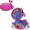 Image de Polly Pocket Coffret Univers la Piscine du Flamant Rose avec 2 Mini-Figurines et Accessoires, Autocollants et 5 Surprises Cachees, Jouet Enfant, FRY38