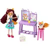 Image de Enchantimals Coffret  L’Atelier de Peinture de Mini-Poupée Felicity Renard et Figurine Animale Flick, Accessoires Inclus, Jouet pour Enfant, GBX03