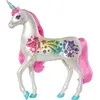 Image de Barbie Dreamtopia Licorne Arc-en-Ciel Sons et Lumières avec Crinière et Queue Rose, Fournie avec Une Brosse, Jouet pour Enfant, GFH60