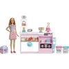 Image de Barbie Métiers Coffret Poupée Blonde et Sa Ptisserie de Décoration de Gteaux, Trois Pots De Pte À Modeler et Acessoires, Jouet pour Enfant, GFP59