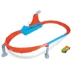 Image de Hot Wheels Action Coffret La Piste des Champions, Piste Ovale avec propulseur, Une Petite Voiture de Course Incluse, Jouet pour Enfant, GJM75