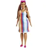 Image de Barbie Aime les Océans poupée aux cheveux châtains avec tenue et accessoires fabriqués à partir de plastique recyclé, jouet pour enfant, GRB38