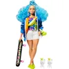 Image de Barbie Extra poupée articulée aux Cheveux Bleus, Look Tendance et Oversize, avec 2 Figurines animales et Accessoires Inclus, Jouet pour Enfant, GRN30