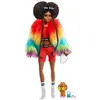 Image de Barbie Extra poupée articulée Brune au Look Tendance et Oversize, avec Figurine Animale et Accessoires Inclus, Jouet pour Enfant, GVR04