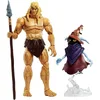 Image de Maîtres de l'Univers - Figurine Masterverse Révélation Wun-Dar - Figurine Articulée avec Harnais, Armes et Orko en Lévitation - 18 cm - Idée Cadeau, GYY41
