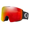Image de OAKLEY Fall Line Xl, Lunettes de soleil Mixte, Multicolore (Torche À Neige Noir Mat/Prizm Iridium), XL