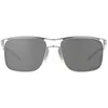 Image de Oakley Wire Tap 2.22 Sunglasses, Satin Chrome/Prizm Grey, 57/18/139 Homme, Satin Chrome/Prizm Grey
