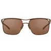 Image de Oakley Wire Tap 2.41 Sunglasses, Satin Toast/Prizm Tungsten, 57/18/139 Homme, Satin Toast/Prizm Tungsten