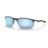 Image de Oakley Lunettes de soleil unisexe, Plomb satiné/Prizm en eau profonde polarisée, 60 cm