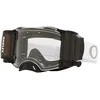 Image de Oakley Airbrake MX Lunettes Tuff Blocks Blanc avec Roll Off Transparent