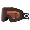 Image de Oakley Lunettes de soleil unisexe avec cadre noir mat, verres grenat neige Prizm, 0 mm