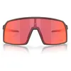 Image de Oakley Men's OO9406 Sutro Rectangular Sunglasses, Matte Grenache/Prizm Trail Torch, 37 mm