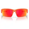 Image de Oakley Lunettes de soleil rectangulaires condensateur OJ9013 pour enfants, Orange fluo mat/rubis Prizm, 63 mm