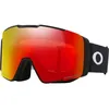 Image de Oakley Line Miner Lunettes de neige Pro, sangle noire mate avec verres Prizm Snow Torch Iridium, taille L