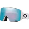 Image de Oakley Line Miner Lunettes de ski Pro, sangle blanc mat avec verres Prizm Snow Sapphire iridium, taille L