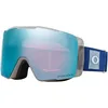 Image de Oakley Line Miner Pro Lunettes de ski avec sangle bleu cristal et verres Prizm Snow Sapphire iridium, taille M