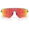 Image de Oakley Oo9415 Lunettes de soleil rectangulaires carrées pour homme, Jade transparent mat/rubis Prizm, 42 mm