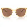Image de Oakley Lunettes de soleil carrées Oo9480 Sielo pour femme, Curry clair transparent mat/tungstène Prizm, 57 mm