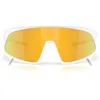 Image de Oakley Oo9484d Rslv Lunettes de soleil rectangulaires, Blanc mat/Prizm 24 carats, 49 mm