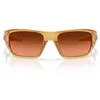 Image de Oakley Lunettes de soleil rectangulaires Masseter Oo9486 pour homme, Dégradé marron clair transparent Curry/Prizm, 60 mm