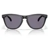 Image de Oakley Oo9503 Frogskins Range XL Lunettes de soleil rondes, Noir mat/gris Prizm, 58 MM