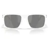 Image de Oakley Performance Lifestyle Lunettes de soleil pour homme, Transparent mat - Prizm Black Polarized, 55 mm