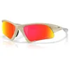 Image de Oakley Lunettes de soleil unisexes Sport Performance Semi Rim, Sable mat - Prizm Ruby, 64 mm