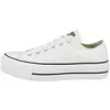 Image de Converse Femme Chuck Taylor All Star Platform Canvas Low Top Shoes, White, 42 EU