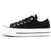 Image de Converse Femme Chuck Taylor All Star Platform Canvas Low Top Shoes, Nero, 39.5 EU