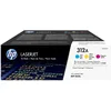 Image de HP 312A CF440AM Pack de 3, Toners Authentiques, Imprimantes Color LaserJet Pro m476, Multicolore (Cyan/Magenta/Jaune) Standard