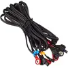 Image de Compex Mixte Câbles Jeu de 4 c bles Noirs Snap Compex, Noir, Taille Unique EU