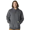 Image de Carhartt Men's Rain Defender Paxton Heavy Weight Hooded Zip Mock Sweatshirt, Carbon Heather, Small