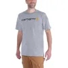 Image de Carhartt Core Logo T-Shirt S/S - T-Shirt, Hellgrau, XS